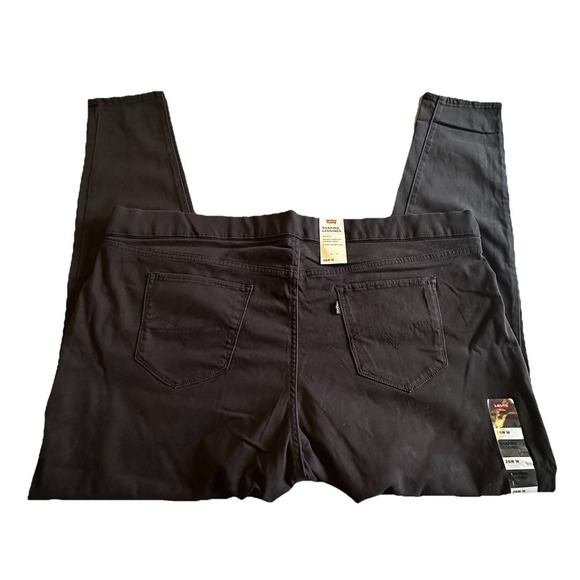 Levi's Womens 26W Black Shaping Leggings Pull On Pants Stretch Slimming NEW - Picture 2 of 8